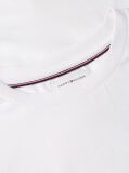 Alb Tricou Cu Guler Rotund Si Logo  Barbati