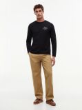 Black Logo Long Sleeve T-Shirt  Men