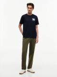 Blue Logo Graphic Jersey Crew Neck T-Shirt  Men