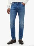 Blue Blugi Bleecker Cu Croiala Slim Cu Efect Uzat  Barbati