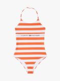 Multi Costum De Baie Halterneck Cu Dungi Originale  Fete