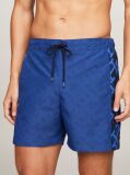 Blue Pantaloni Scurti De Baie TH Monogram   Barbati