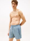 Blue Pantalon Scurt De Baie Signature Logo Lungime Medie  Barbati