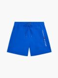 Blue Pantaloni Scurti De Plaja Cu Lungime Medie Cu Logo Original  Barbati