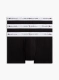 Black 3-Pack Signature Repeat Logo Waistband Trunks  Men