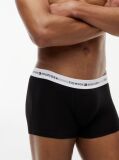 Black 3-Pack Signature Repeat Logo Waistband Trunks  Men