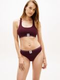 Red TH Crest Racerback Ribbed Bralette  Women