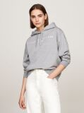 Grey Logo Embroidery Hoody  Women