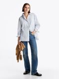 Blue Jeansi Bootcut Relaxati Cu Talie Inalta  Femei