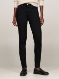Negru Jeans Skinny Cu Talie Medie  Femei
