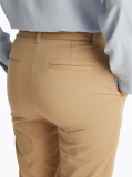 Bej Chinos Cu Croiala Slim  Femei