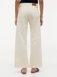 Beige Washed High Rise Wide Leg Ankle Jeans  Women