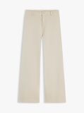 Beige Washed High Rise Wide Leg Ankle Jeans  Women