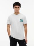 Gri T-Shirt Din Jersey Cu Model Signature  Barbati