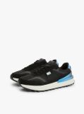 Black Tech Mixed Texture Cleat Trainers  Men