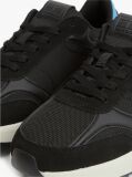 Black Tech Mixed Texture Cleat Trainers  Men