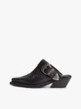 Negru Archive Cowboy Mules Din Piele  Femei