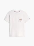 Bej T-Shirt Cu Model Floral Pe Buzunar  Barbati