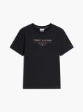 Negru T-Shirt Din Jerseu  Barbati