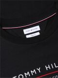 Negru T-Shirt Din Jerseu  Barbati