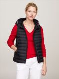 Black DOWN-FILLED QUILTED VEST  Women