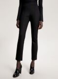 Black Elevated Slim Fit Knitted Trousers  Women
