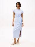 Blue Rochie Midi Mulata Cu Decolteu Barca  Femei