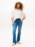 Blue Blugi Cu Talie Medie Si Croiala Bootcut  Femei