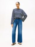 Blue High Rise Wide Leg Jeans  Women