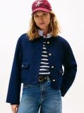 Blue Double-Faced Wool Blend Jacket  Women