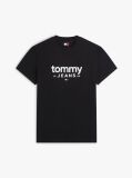 Negru T-Shirt Cu Croiala Slim Si Logo Graphic  Barbati