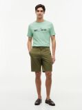 Verde T-Shirt Din Jerseu Cu Logo Graphic  Barbati