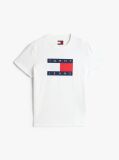 Alb T-Shirt Tonal Cu Steag Tommy  Femei