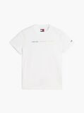 Alb T-Shirt Din Jersey Cu Logo Repetat Cu Efect Spalat  Femei
