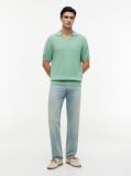 Verde PoloTricotat Cu Croiala Regular  Barbati
