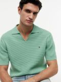 Verde PoloTricotat Cu Croiala Regular  Barbati