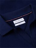 Blue Polo Jacquard Cu Croiala Regular  Barbati