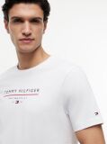 Alb T-Shirt Din Jerseu  Barbati