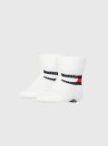White Tommy Hilfiger Baby Classic Socks 2 Pack  Newborn