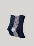 Multi Cutie Cadou 3 Perechi De Sosete Clasice Pentru Femei Tommy Hilfiger  Femei