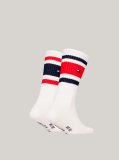 White Tommy Hilfiger Socks With Sport Striped Design 2 Pack  Kids Unisex