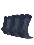 Blue Set Cadou Cu 6 Perechi De Sosete  Barbati