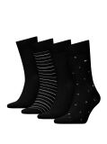 Negru Set Cadou Cu 4 Perechi De Sosete  Barbati