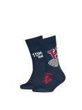 Blue Tommy Hilfiger Kids' Classic Socks 2 Pack  Kids Unisex