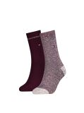 Rosu Tommy Hilfiger 1 Pack Sosete Classice  Femei