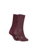 Red Tommy Hilfiger Women's Classic Socks 2 Pack  Women