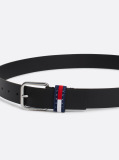 Negru Curea Din Piele Cu Badge Pe Gaica  Barbati