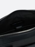Black Corporate Mixed Texture Laptop Bag  Men