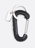 Black Leather Card Holder and Key Fob Gift Set  Men