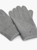 Grey Hilfiger Flag Embroidery Gloves with Cashmere  Men